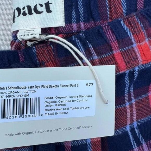 Pact organic plaid pajama pant - Picture 3 of 3